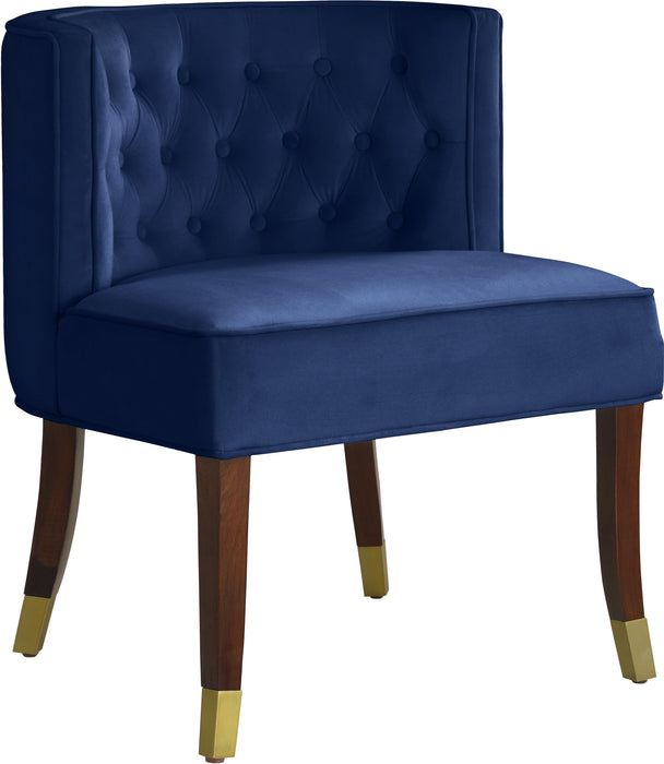 Perry Navy Velvet Dining Chair - Furniture Stars (Chicago, IL)