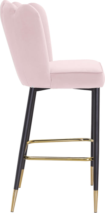 Lily Pink Velvet Stool