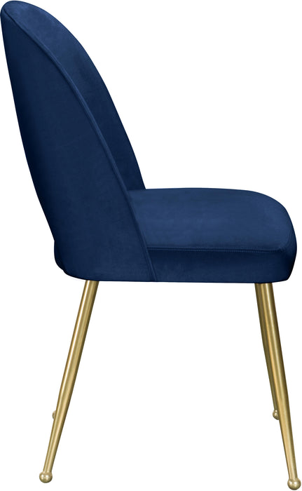 Logan Navy Velvet Dining Chair