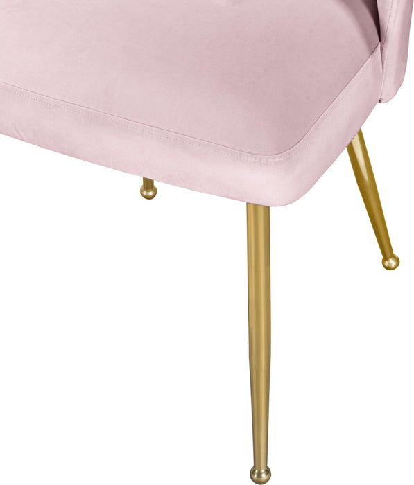 Logan Pink Velvet Dining Chair