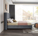 Aiden Grey Velvet Queen Bed - Furniture Stars (Chicago, IL)
