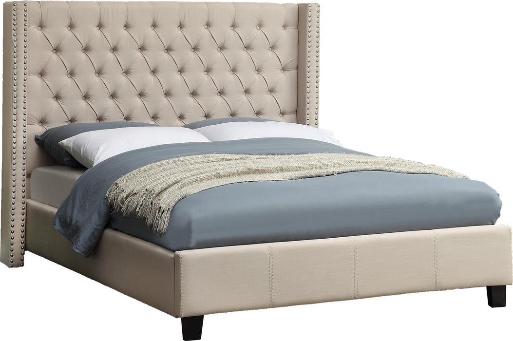 Ashton Beige Linen Full Bed image