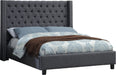 Ashton Grey Linen King Bed - Furniture Stars (Chicago, IL)