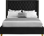 Barolo Black Velvet King Bed - Furniture Stars (Chicago, IL)