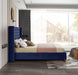 Barolo Navy Velvet King Bed - Furniture Stars (Chicago, IL)