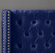 Barolo Navy Velvet King Bed - Furniture Stars (Chicago, IL)