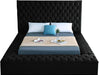 Bliss Black Velvet Queen Bed (3 Boxes) - Furniture Stars (Chicago, IL)