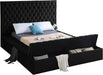 Bliss Black Velvet Queen Bed (3 Boxes) - Furniture Stars (Chicago, IL)
