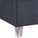 Candace Grey Velvet Twin Bed - Furniture Stars (Chicago, IL)
