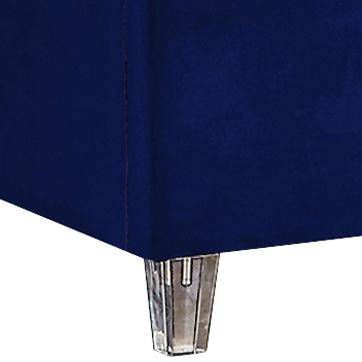 Candace Navy Velvet King Bed - Furniture Stars (Chicago, IL)