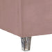 Candace Pink Velvet Twin Bed - Furniture Stars (Chicago, IL)