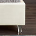 Candace Cream Velvet Twin Bed - Furniture Stars (Chicago, IL)