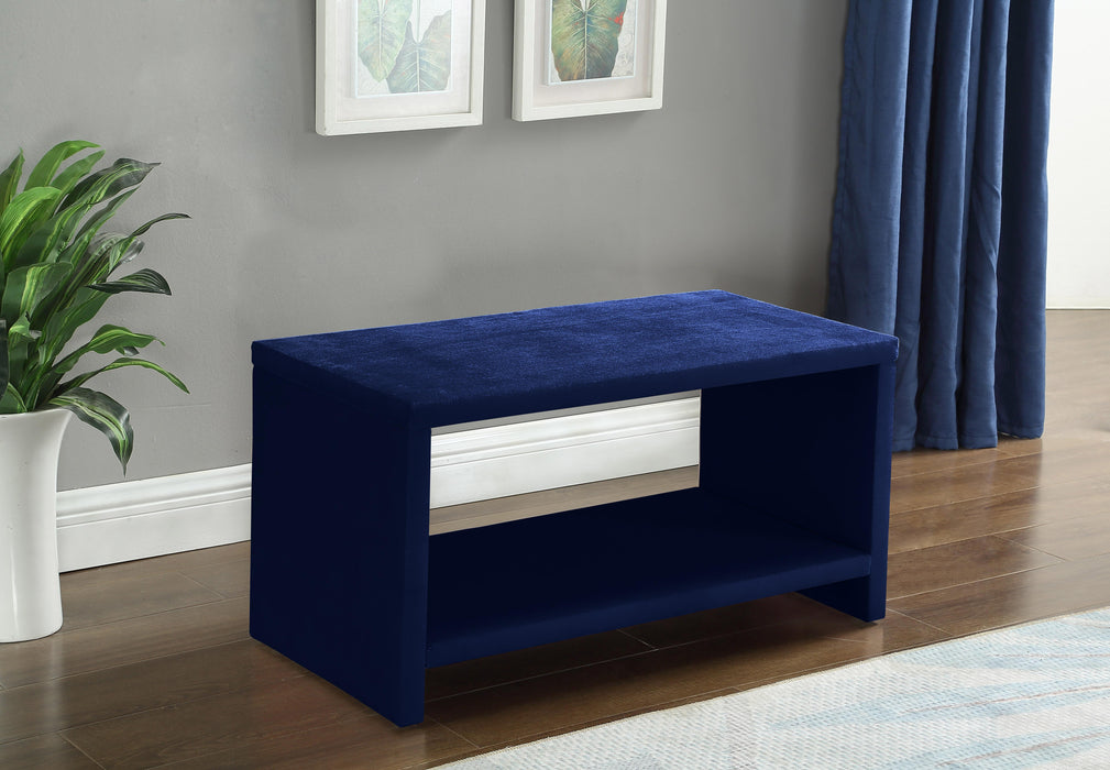 Cleo Navy Velvet Night Stand