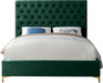 Cruz Green Velvet Queen Bed - Furniture Stars (Chicago, IL)