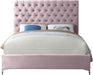 Cruz Pink Velvet King Bed - Furniture Stars (Chicago, IL)