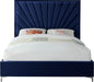 Eclipse Navy Velvet King Bed - Furniture Stars (Chicago, IL)