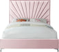 Eclipse Pink Velvet King Bed - Furniture Stars (Chicago, IL)