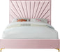Eclipse Pink Velvet King Bed - Furniture Stars (Chicago, IL)