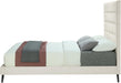 Elly Cream Velvet Queen Bed - Furniture Stars (Chicago, IL)