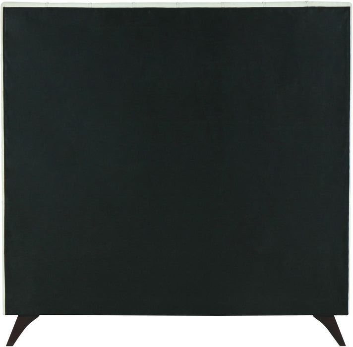 Elly Cream Velvet Queen Bed - Furniture Stars (Chicago, IL)