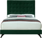 Elly Green Velvet King Bed - Furniture Stars (Chicago, IL)