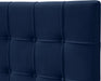 Elly Navy Velvet King Bed - Furniture Stars (Chicago, IL)