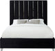 Enzo Black Velvet King Bed - Furniture Stars (Chicago, IL)