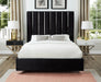 Enzo Black Velvet King Bed - Furniture Stars (Chicago, IL)
