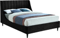 Eva Black Velvet Queen Bed - Furniture Stars (Chicago, IL)