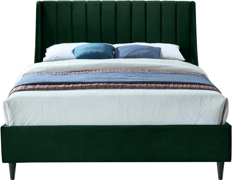 Eva Green Velvet King Bed - Furniture Stars (Chicago, IL)