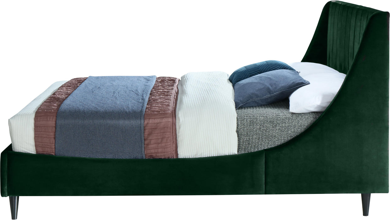 Eva Green Velvet King Bed - Furniture Stars (Chicago, IL)