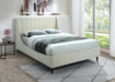 Eva Cream Velvet Queen Bed - Furniture Stars (Chicago, IL)