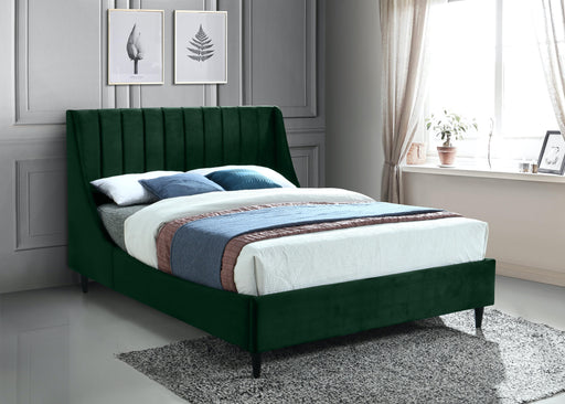 Eva Green Velvet Queen Bed - Furniture Stars (Chicago, IL)