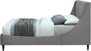 Eva Grey Velvet King Bed - Furniture Stars (Chicago, IL)