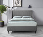 Eva Grey Velvet King Bed - Furniture Stars (Chicago, IL)