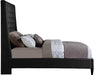 Fritz Black Velvet Queen Bed - Furniture Stars (Chicago, IL)