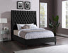 Fritz Black Velvet King Bed - Furniture Stars (Chicago, IL)