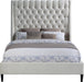 Fritz Cream Velvet King Bed - Furniture Stars (Chicago, IL)