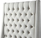 Fritz Cream Velvet King Bed - Furniture Stars (Chicago, IL)