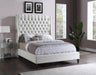 Fritz Cream Velvet King Bed - Furniture Stars (Chicago, IL)