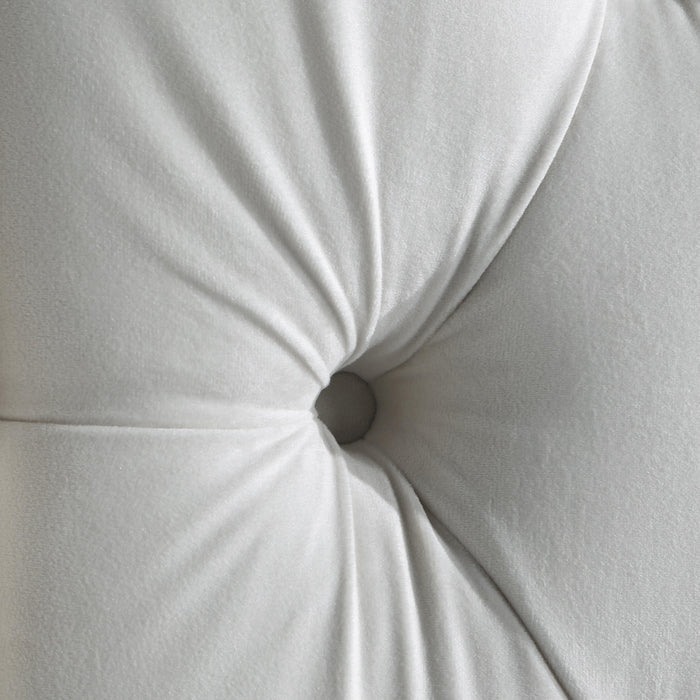 Fritz Cream Velvet King Bed - Furniture Stars (Chicago, IL)