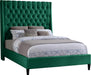 Fritz Green Velvet King Bed - Furniture Stars (Chicago, IL)