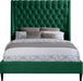 Fritz Green Velvet Queen Bed - Furniture Stars (Chicago, IL)