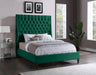Fritz Green Velvet King Bed - Furniture Stars (Chicago, IL)