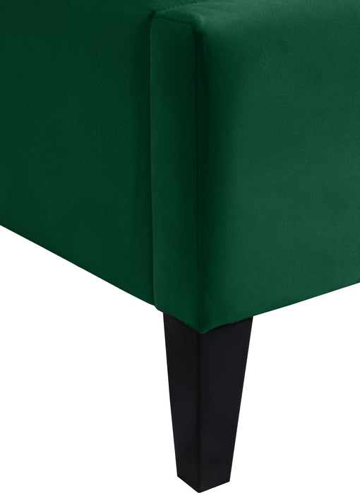 Fritz Green Velvet King Bed - Furniture Stars (Chicago, IL)