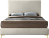 Geri Cream Velvet King Bed - Furniture Stars (Chicago, IL)