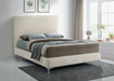Geri Cream Velvet King Bed - Furniture Stars (Chicago, IL)