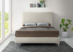 Geri Cream Velvet Queen Bed - Furniture Stars (Chicago, IL)