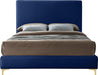 Geri Navy Velvet King Bed - Furniture Stars (Chicago, IL)
