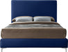 Geri Navy Velvet King Bed - Furniture Stars (Chicago, IL)
